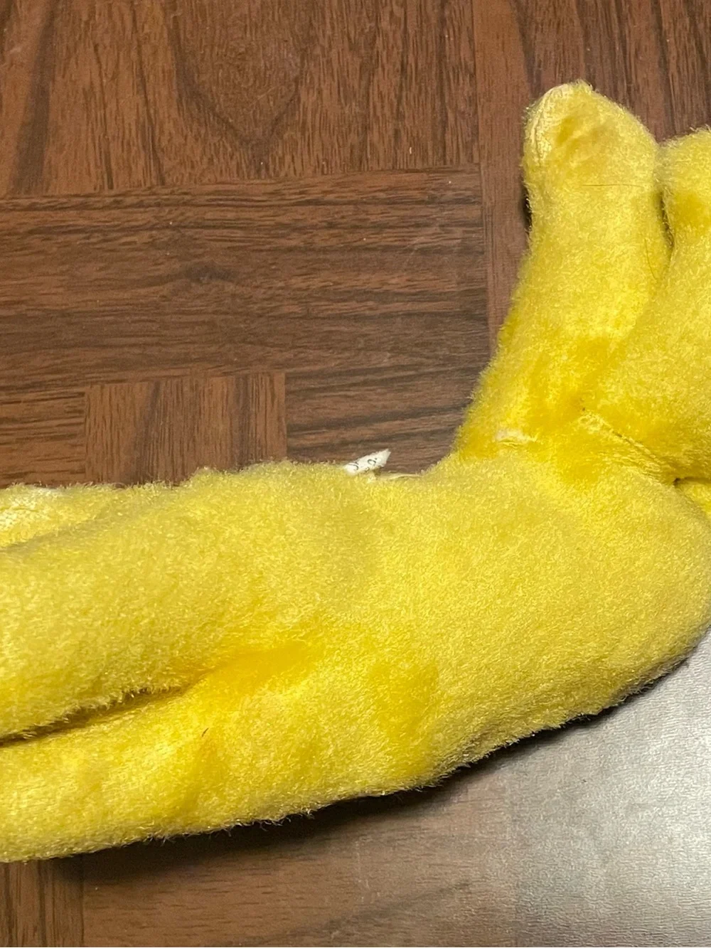 Vintage Small Yellow Tiger Stuffed Animal 50s/60s Carnival Prize